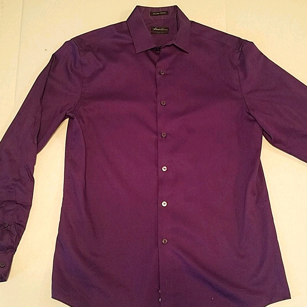 Kenneth Cole Men's Dress Shirt - Purple